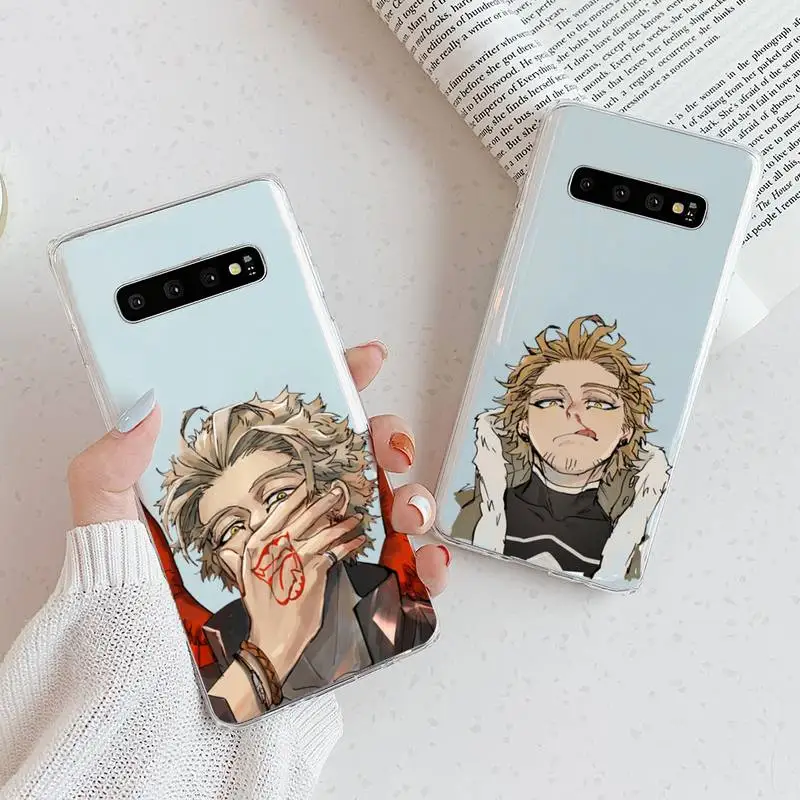 

Hawks Coat japan anime Phone Case Transparent For Samsung Galaxy A S 7 8 11 21 50 30 81 51 90 5G 20 E Ultra M60S