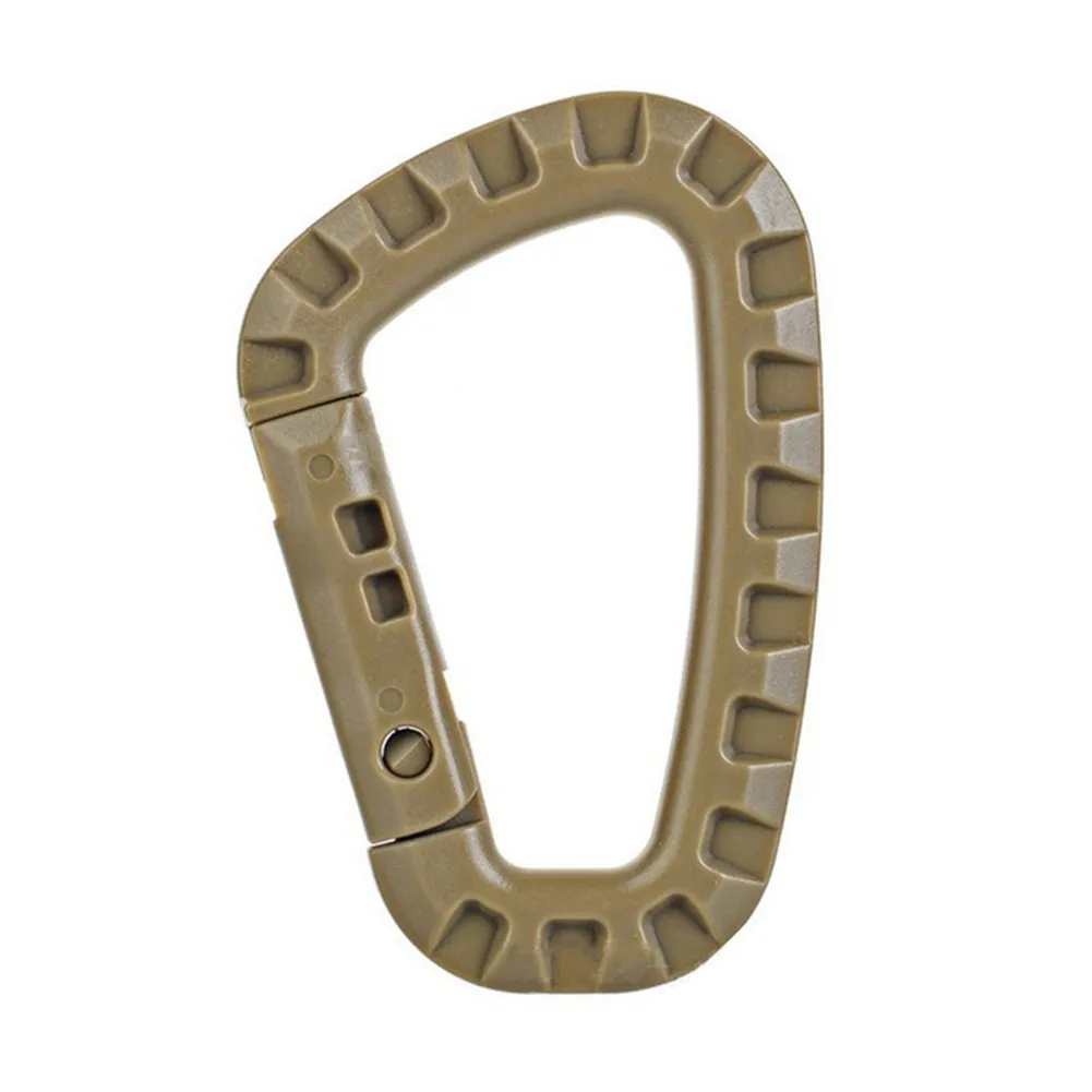

Black/Green/Tan 1/2PCS Outdoor Tactical Keychain Snap Hook D-Ring Buckle Carabiner For Hanging Molle Bag Accs Tent Camping Tool