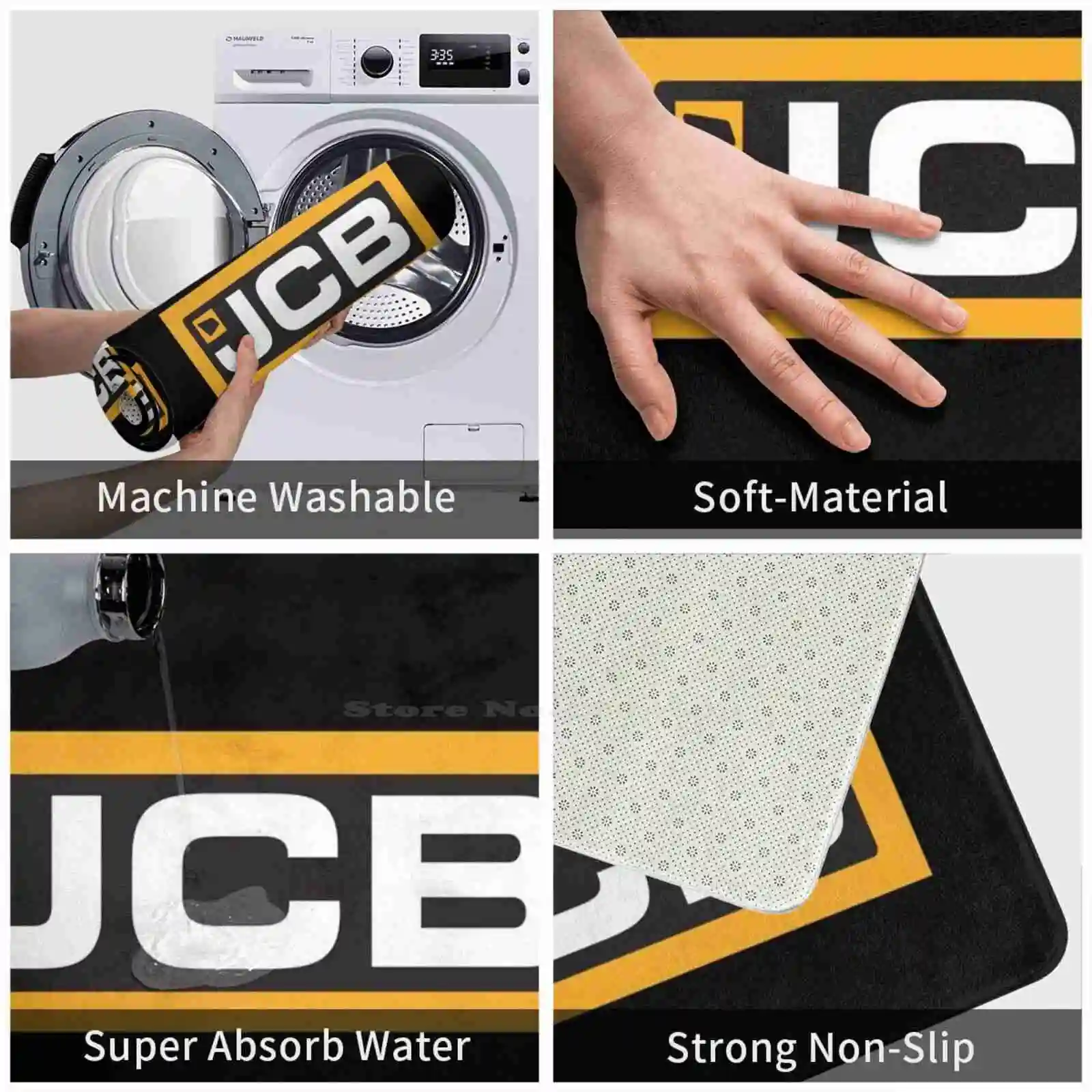 Коврик для двери с логотипом Jcb коврик ног домашний J сельскохозяйственный John