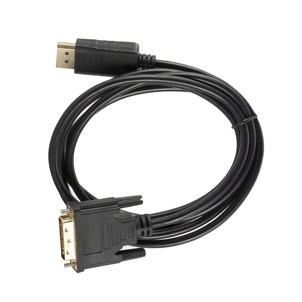 Переходник DP Display port (штекер) на DVI-D штекер Кабель-адаптер 1080P Full HD ed ноутбук с HDTV |