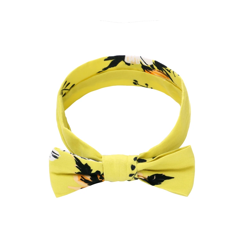 Повязки на голову для маленьких девочек хлопковая повязка с принтом детская