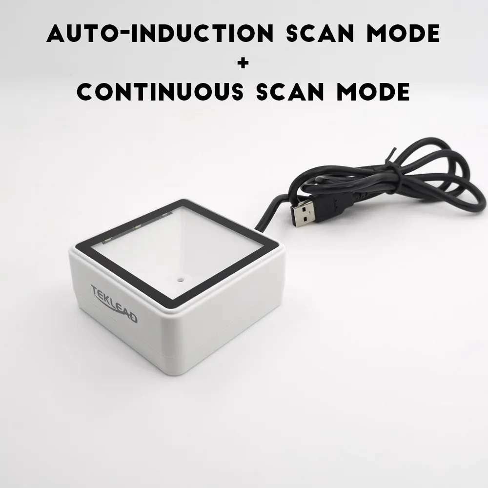 Teklead Сканер штрих-кода USB 1D 2D QR Code Reader Автоматический модуль сканирования для мобильных платежей, самообслуживания кинотеатра Ticket Machine on.