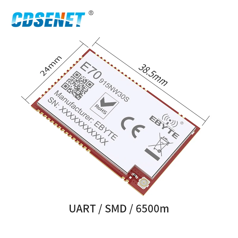 E70-915NW30S Star Network Wireless Transceiver Module IoT 915MHz SMD 30dBm One-Master Multi-Slave Receiver