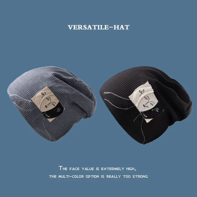 

Зимние теплые шапки для женщин, новая Закрытая шапка Baotou, Повседневные вязаные берет шапки, женские облегающие шапки с капюшоном для женщин