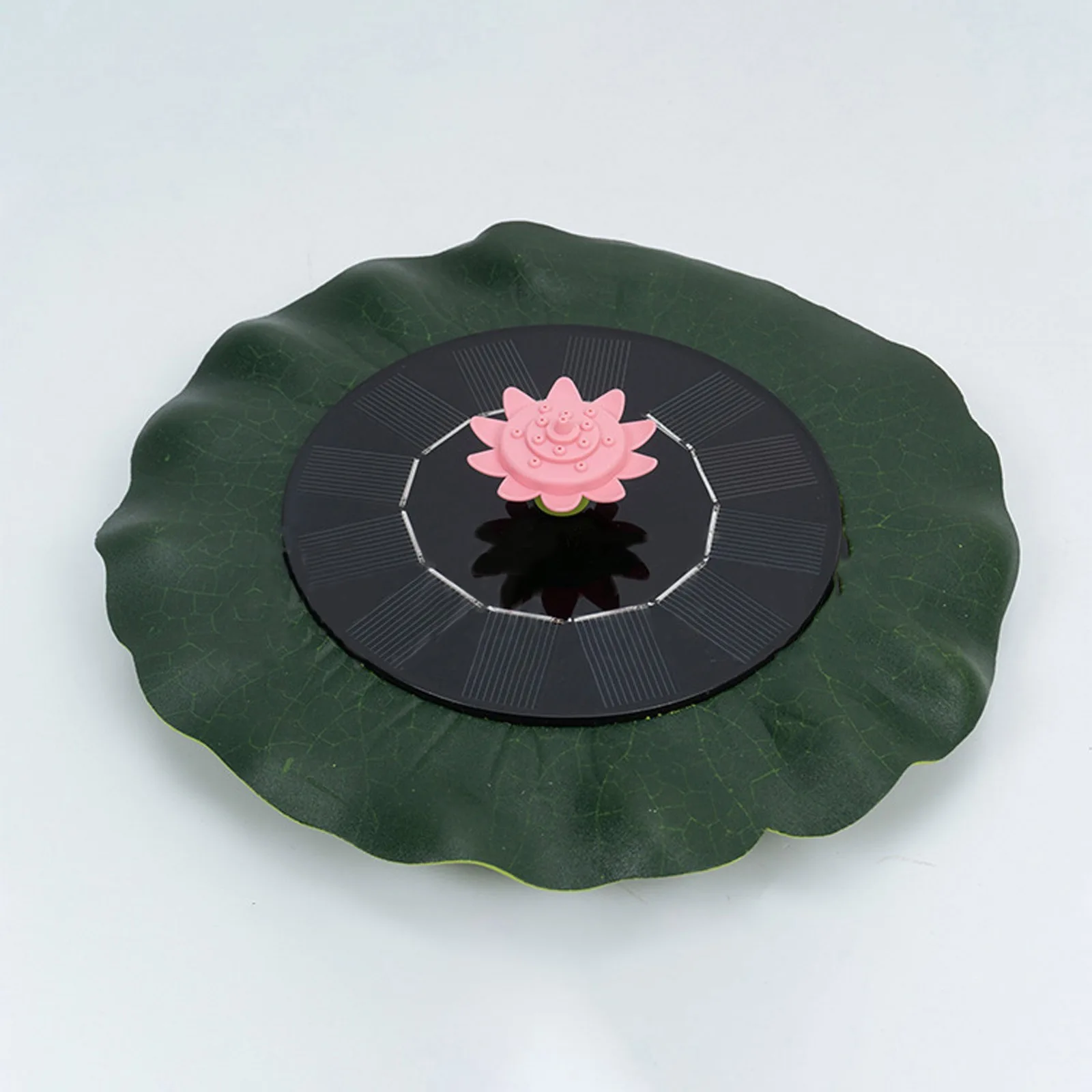 1W Solar Pond Fountain Lotus Leaf Shaped Floating Water Pump with 9 Nozzles for Bird Bath Pool Fish Tank Garden Decor | Дом и сад
