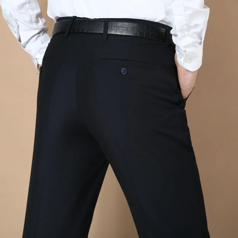 

Mens Dress Pants Casual Suit Pants Male Straight Fit Business Work Office Trousers Formal Pants Classic Dresspants Plus Size