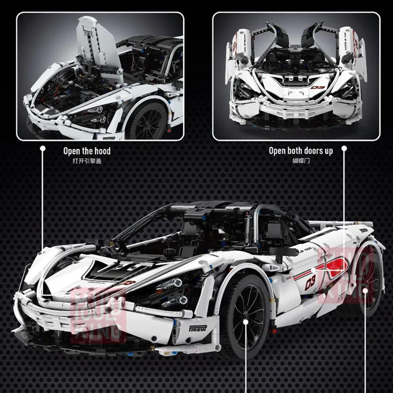 Новинка McLaren 720S APP RC техническая серия гоночный автомобиль 13145 совместимый с MOC