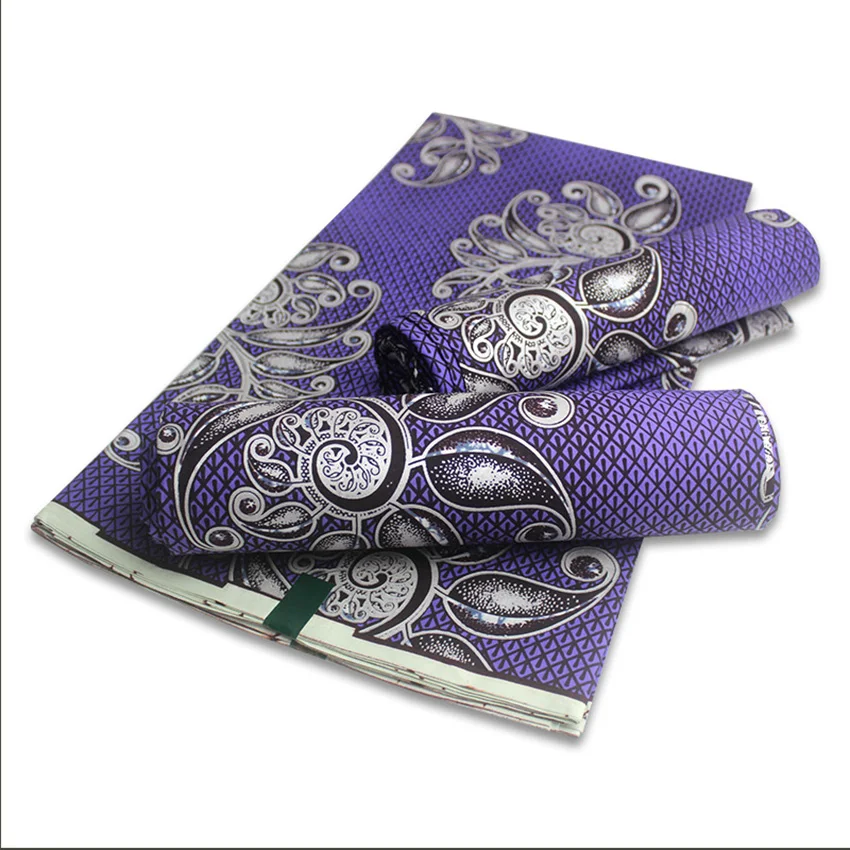 

African Gold Dust Wax Prints Fabric Ankara High Quality 6 yards African Fabric for Sewing Clothes H201010