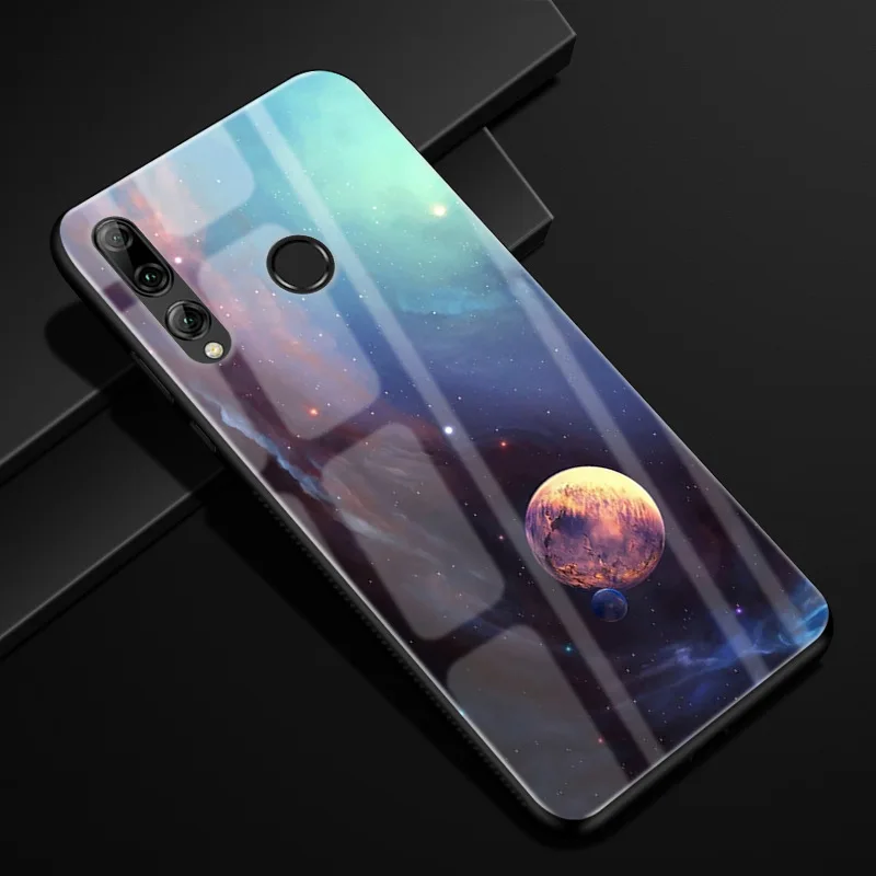 Для Huawei Honor 10i чехол Honor 10i PC Пластиковый стеклянный чехол для телефона черный ТПУ бампер чехол для Huawei Honor 10i HRY-LX1T 10 i чехол - Цвет: 58