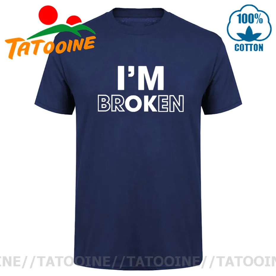 Футболка с надписью Tatooine I Am OK Футболки оригинального дизайна круглым вырезом для