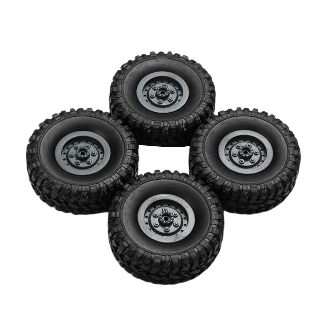 

4x 1/16 Wheel Tire Tyres for WPL B16 Q61 MN66 RC Buggy Truck Accessory