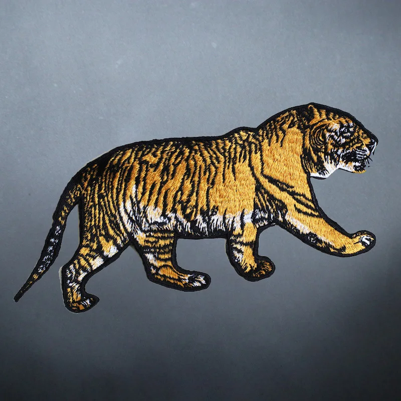 1 шт. нашивка с вышивкой Тигр|Заплатки| |