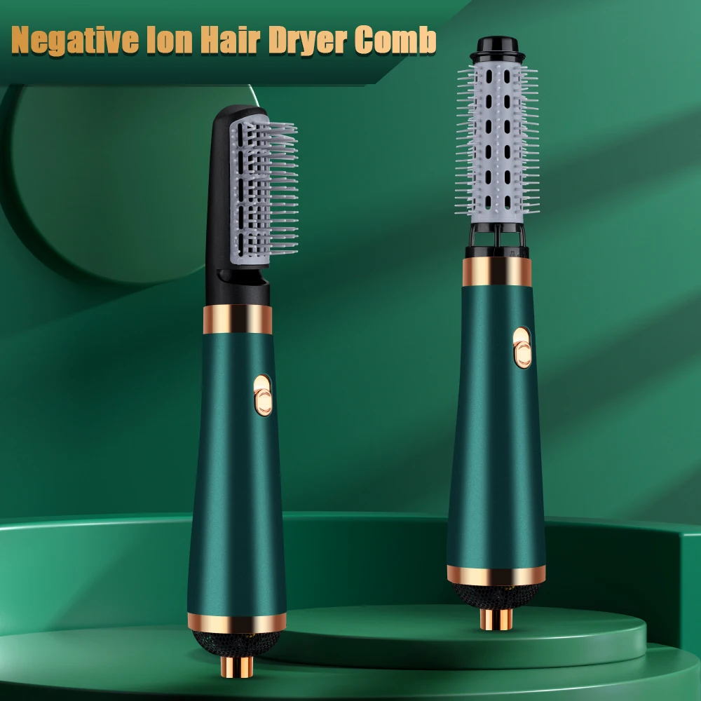 

Электрический фен для волос 4 в 1, расческа, вращающаяся расческа горячим воздухом, фен, щетка для волос, плойка, щипцы для завивки волос, стай...