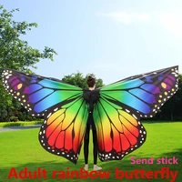 belly dance butterfly wings performance costume props women dance clothes adult belly dance colorful wings rainbow wings