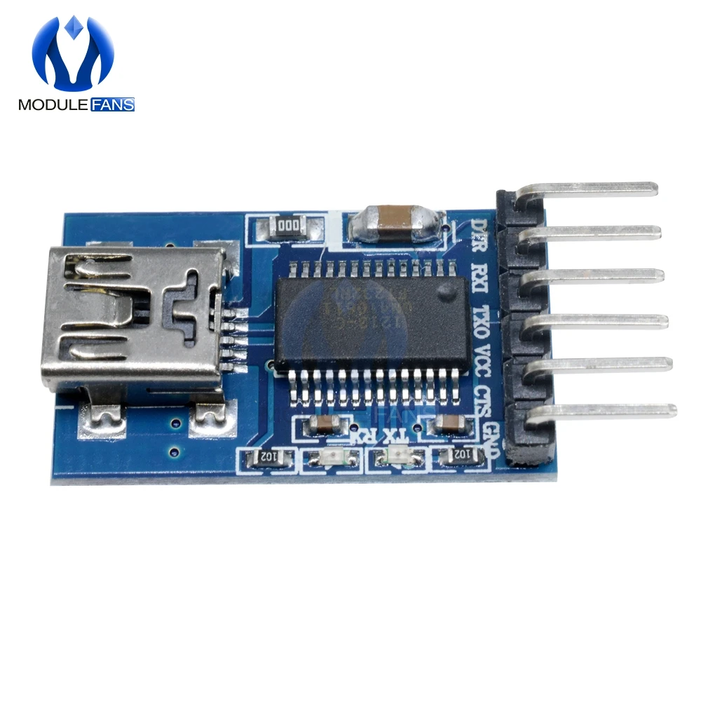 Модуль последовательного адаптера FT232RL FT232 FTDI USB в TTL для платы мини порта Arduino с на