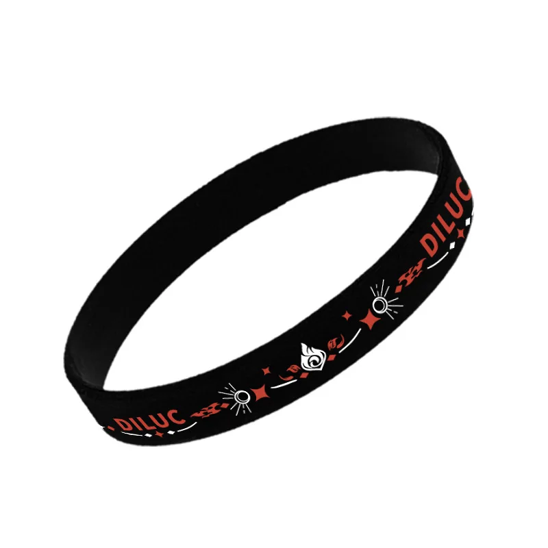 

Game Genshin Impact Traveler Paimon Venti Qiqi Keqing Bracelet Ring Student Liyue Harbor Silica Gel wristband Gifts Cosplay