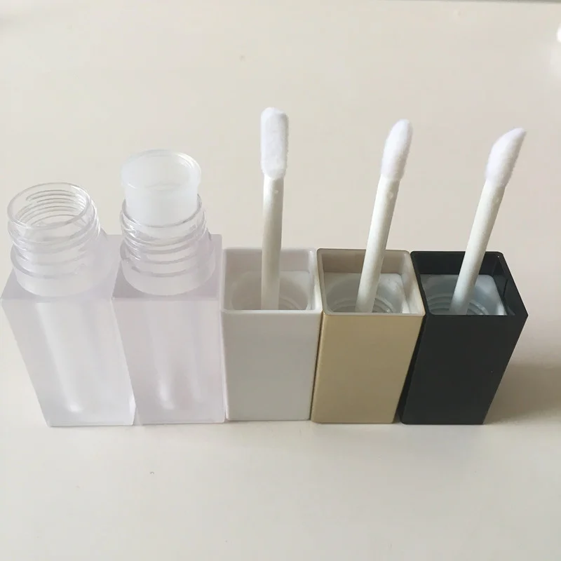 

100pcs Empty Lip Gloss Tubes Mini Refillable Cosmetic Container Plastic Sample Vials DIY Tool 5ml Lip Balm Bottle