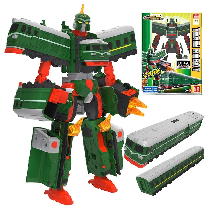 2 в 1 Китай высокоскоростная железная дорога супер поезд робот трансформация