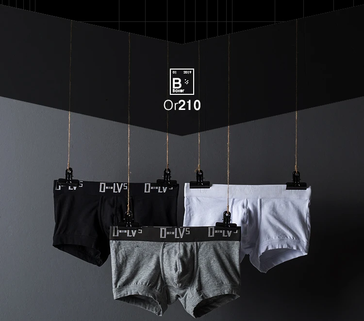 ORLVS Мужское нижнее белье пикантные трусы-боксеры хлопок Cueca Masculina дышащие мужские трусы Ropa Interior Hombre мужские трусы-боксеры U Pouch