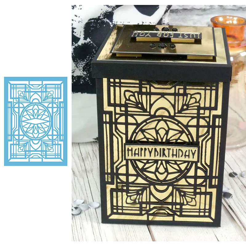 Винтажный волшебный фон Рамка металлический трафарет для изготовления декора