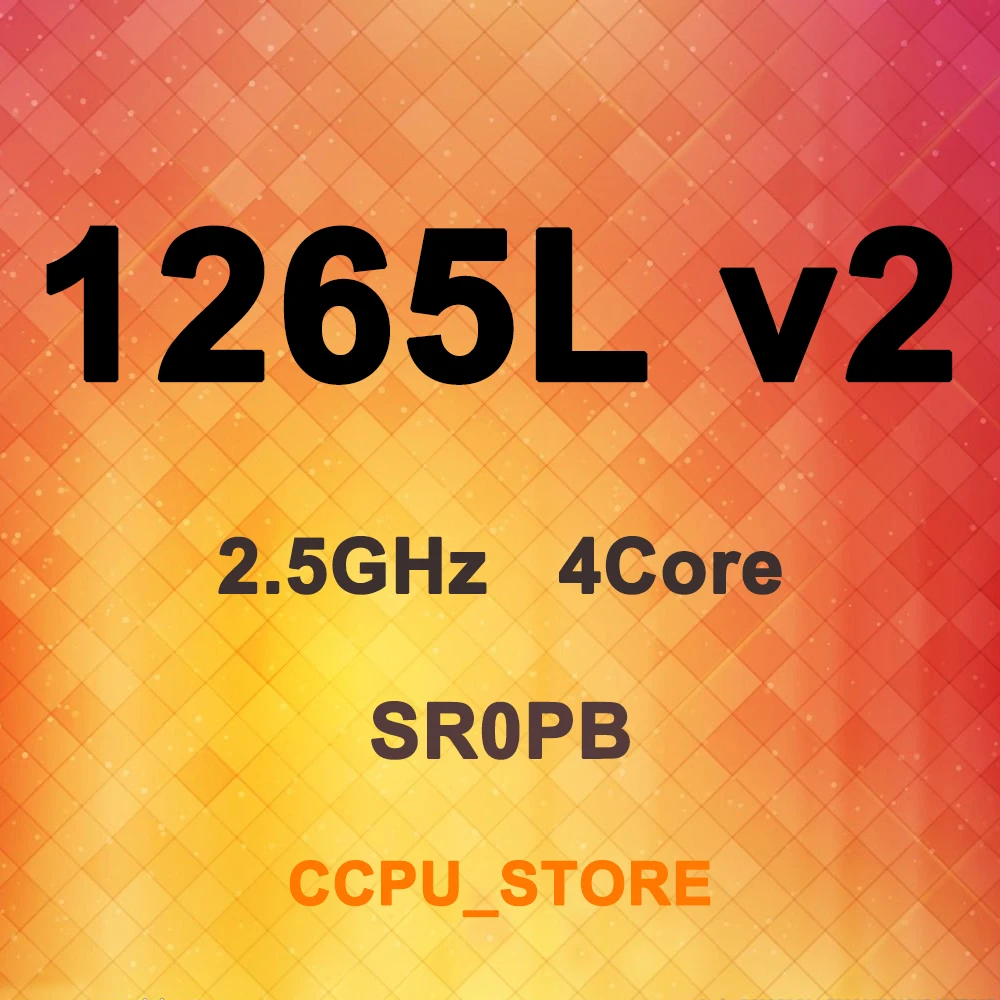 Ксеон E3 1265L v2 SR0PB 2 5 ГГц 4 ядра 8 нить Мб 45 Вт LGA1155 Процессор процессор со встроенным