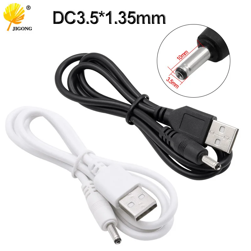 USB to DC3.5x1.35mm round hole small speaker charging cable 5v power cord 3.5 charging cable
