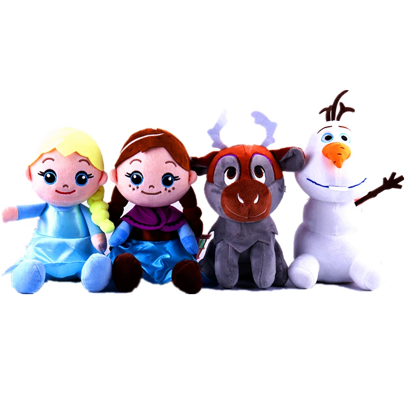 20 см Disney Frozen 2 Feve Анна Эльза Принцесса Снеговик Плюшевая Кукла для дня рождения детей