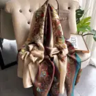 Женский шёлковый шарф, 180x90 см