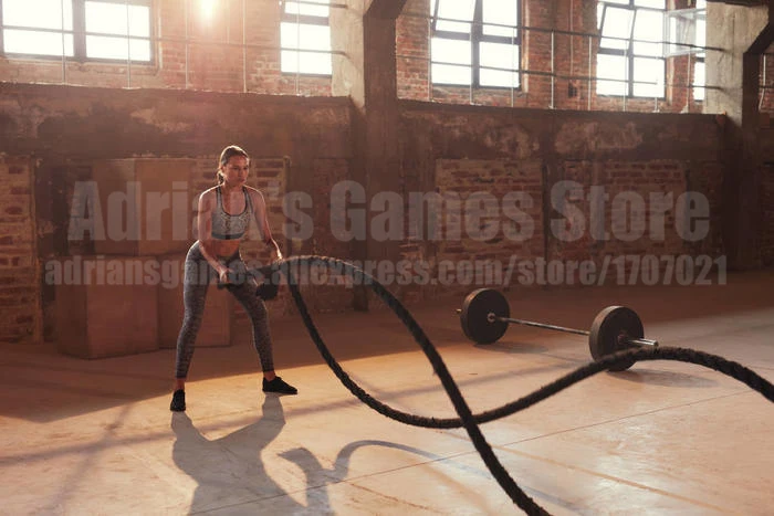 9/12/15 м Боевая веревка силовых тренировок Crossfit борьба веревка выносливость Burpee шлема веревки тяжелые 10-22 кг высокое качество