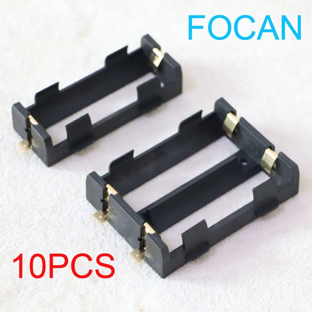

FOCAN 10 шт. в партии 26650 батарея коробка держатель Чехол медные PCB Pins SMD SMT 26650