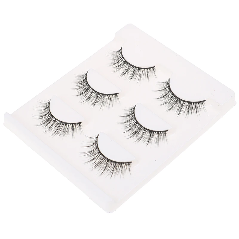 

3 Pairs 3D Stereoscopic Makeup Cross False Eyelashes Dramatic Volume Fake Lashes Makeup Eyelash Extension Silk Eyelashes