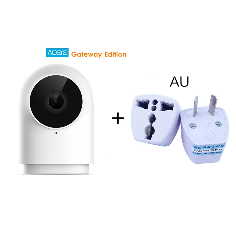 Aqara смарт-камера G2 Zigbee Gateway Edition 1080P с функцией ночного видения для домашней безопасности, умный комплект шлюза, концентратор, приложение, дистанционное управление - Цветной: Add AU Adapter