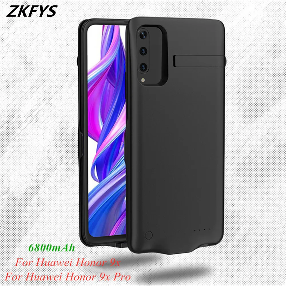 6800 мАч зарядное устройство чехол для huawei Honor 9X Pro power Bank крышка батареи для huawei Honor 9X внешние Чехлы для батарей