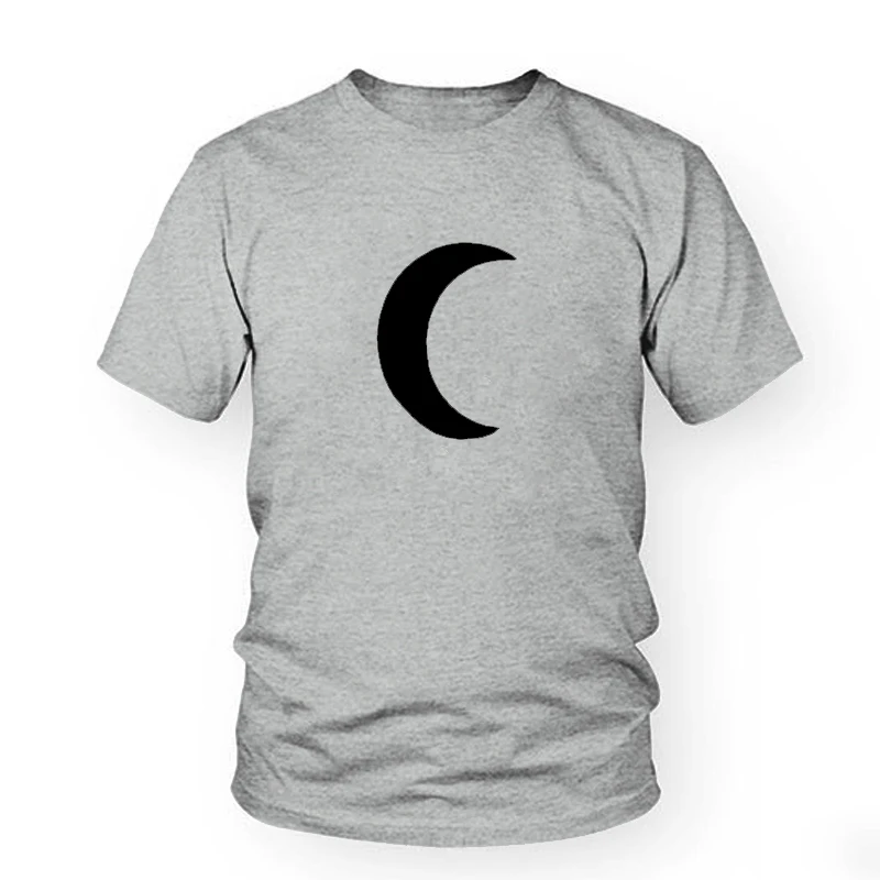 

Moon принтовые тройники для женщин Harajuku Забавные футболки женская летняя футболка в стиле «панк» Детская одежда модные топы Футболка Femme