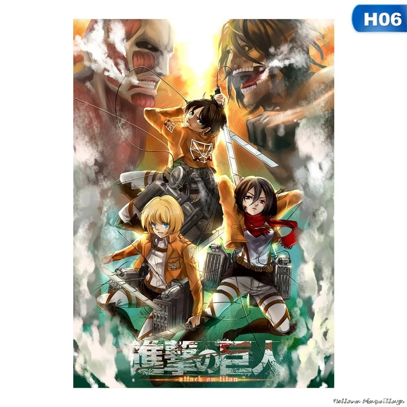 Японское аниме атака на Титанов алмазная живопись полноразмерная 5d Вышивка