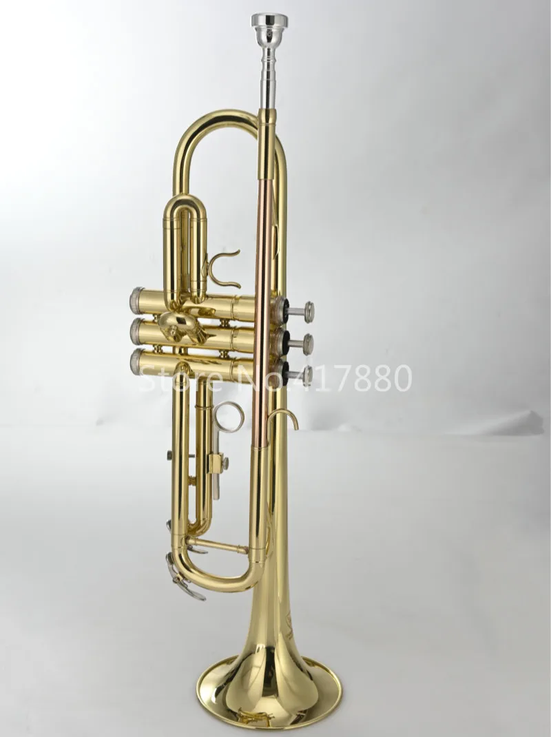 

New Arrival MARGEWATE Brass Bb Trumpet High Quality B Flat Gold Lacquer Musical Instrument Playing Trumpet with Mouthpiece Case