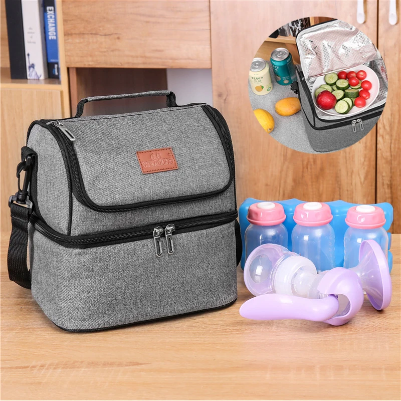 Портативный сумка-холодильник сумка для обеда Термальность изоляцией Пикник Еда