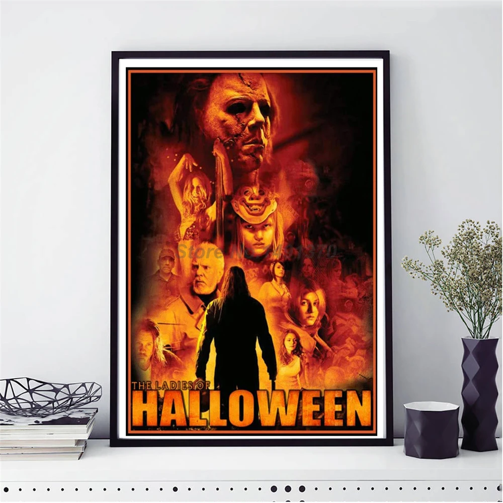 Ужасный плакат Майкла Майерса художественные картины из фильма на Хэллоуин