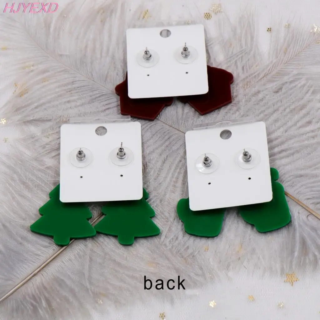 Женские рождественские висячие серьги в виде пряничного домика праздничные