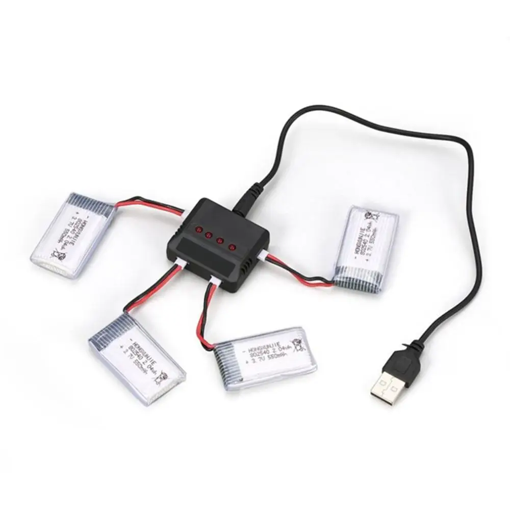 Квадрокоптер вертолет Дрон батарея зарядное устройство 4 в 1 Зарядка втулка для