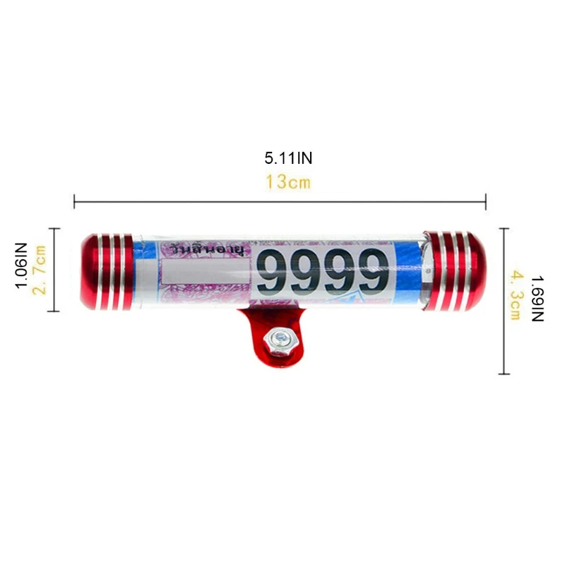 

Waterproof Universal Motorcycle Motorbike Tube Tax Disc Registration Label Stand