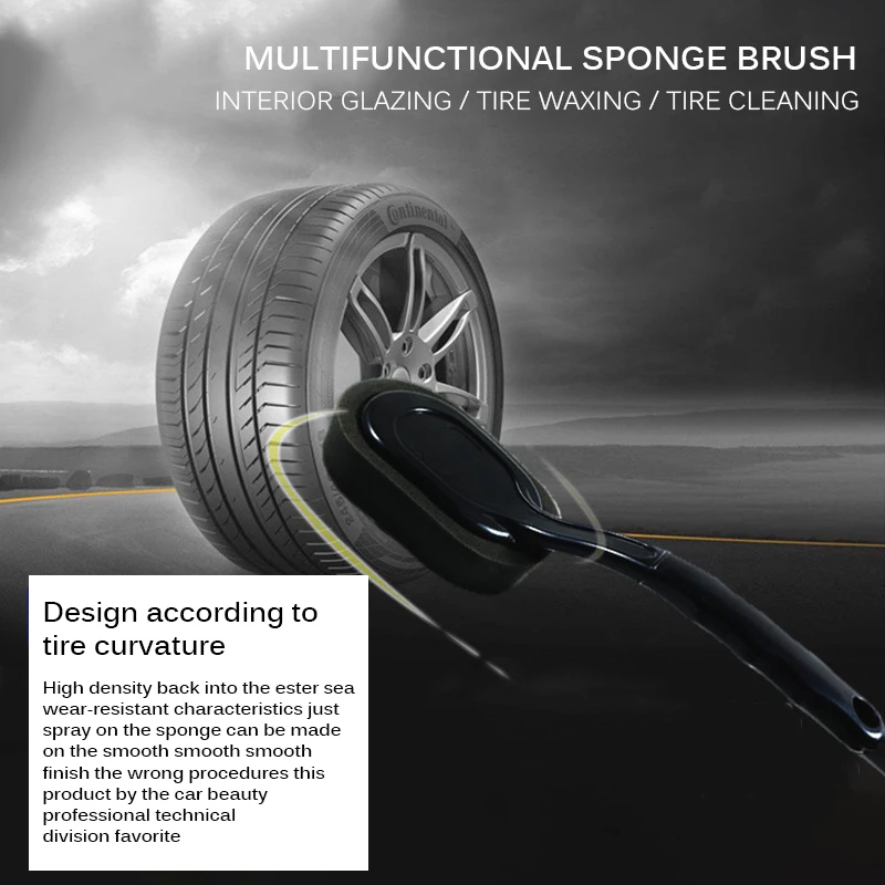Губка для полировки автомобильных шин Onever инструмент с длинной ручкой чистки и