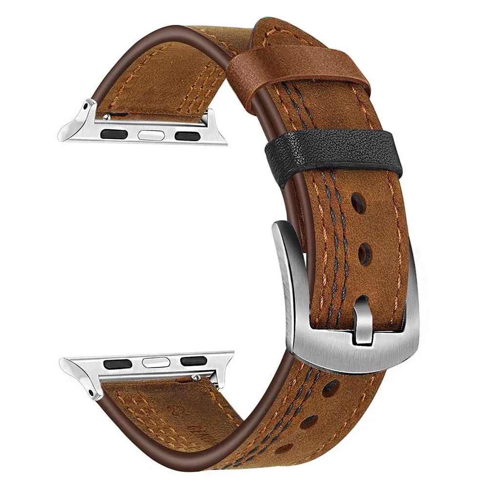 Brown S Ремешок для iWatch Apple Watch 5 4 3 2 1 44 мм 42 мм 40 мм 38 мм Аксессуар Ремешок Браслет - Цвет ремешка: Brown S