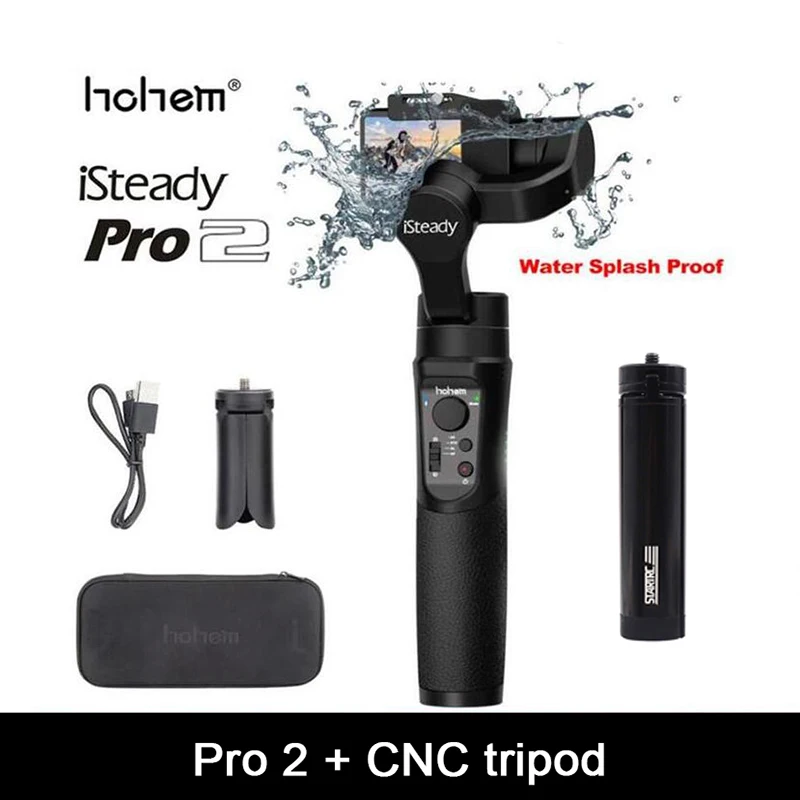 

Hohem iSteady Pro 2 Gimbal Stabilizer 3-Axis Handheld for GoPro Hero 7 /6/5/4/3 for Sony RX0 for SJCAM YI Action Camera Phone