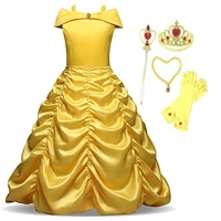 beauty and the beast belle princess costume girls kids child halloween fancy dress up accessories 3 10 years