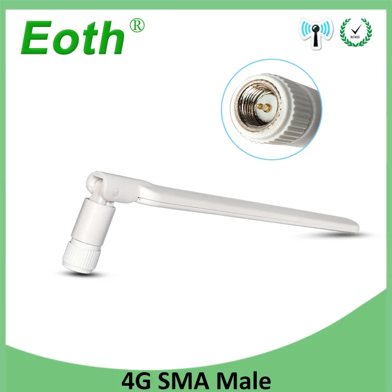 Eoth 10pcs 4G lte antenna 5dbi SMA Male Connector Plug antenne router external repeater wireless modem antene