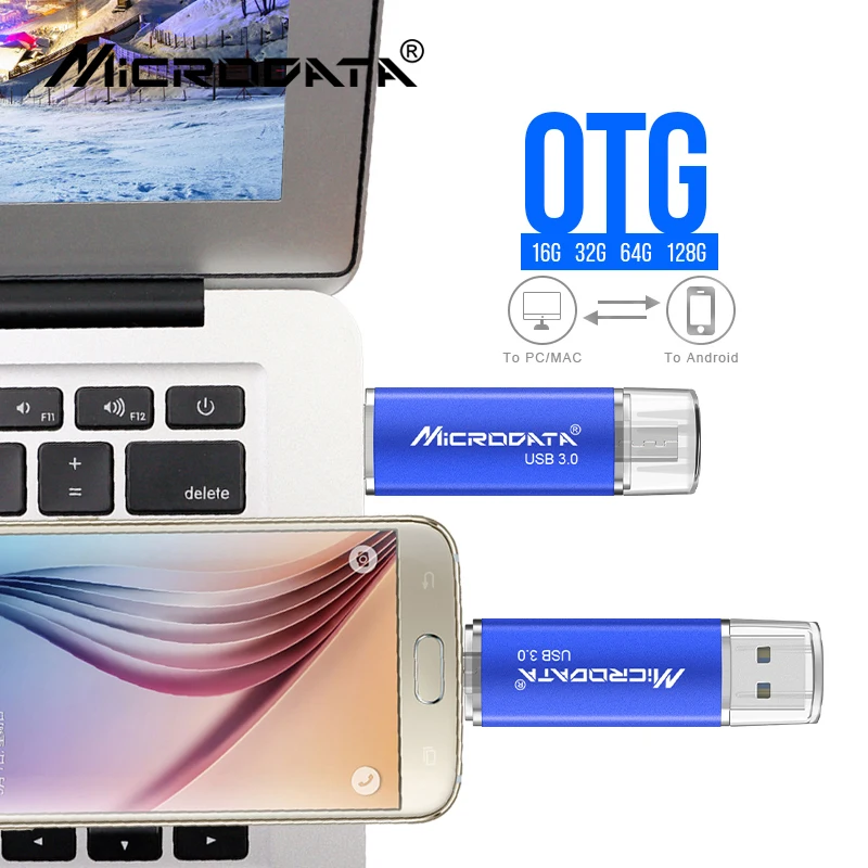 USB-флеш-накопитель 2 в 1 USB 128 Type C Android OTG 32/64/ГБ | Компьютеры и офис