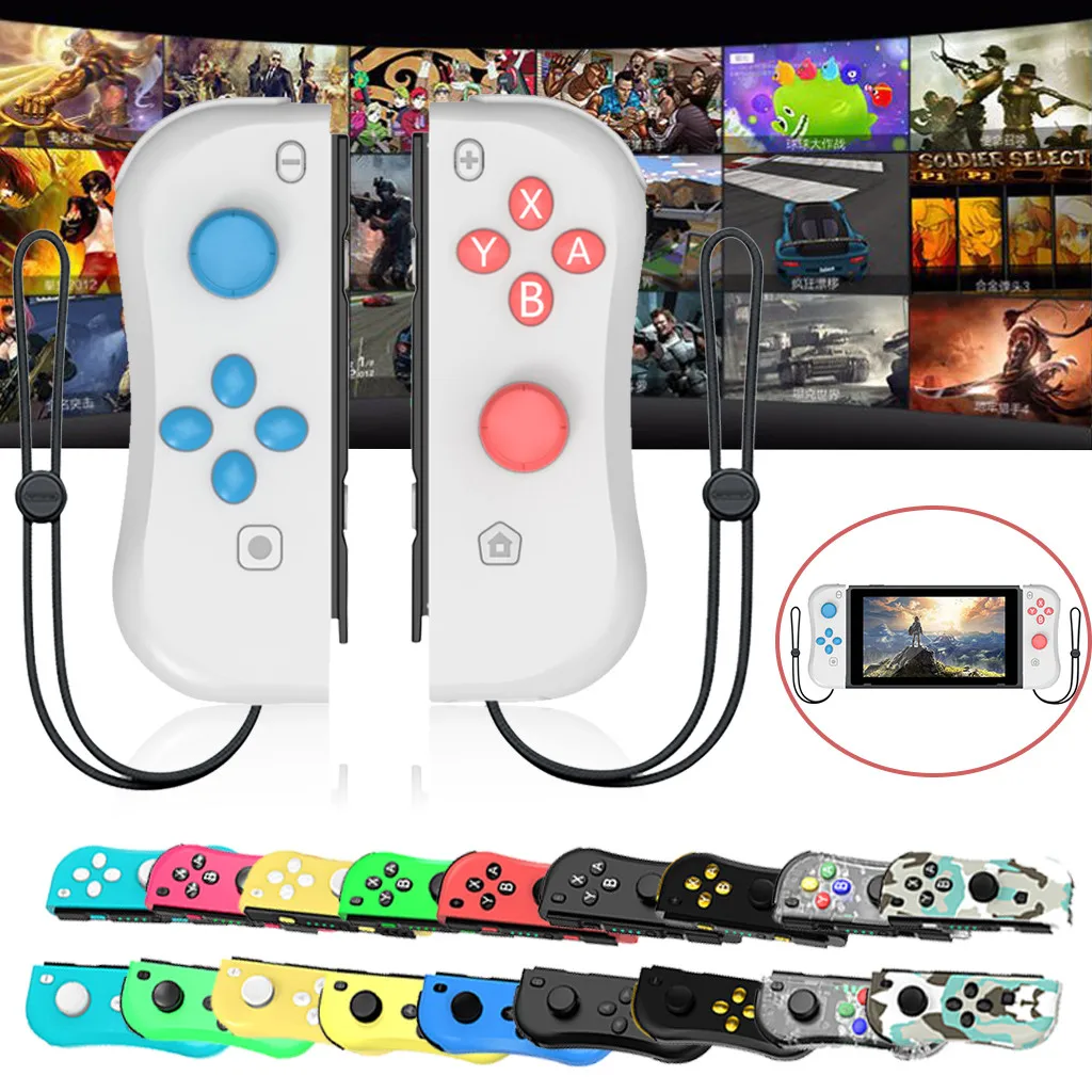 Joy-Con контроллер левый и правый сменный джойстик игровая ручка для NS Switch Console 4 светодиодный Bluetooth тип-c 3D калибровка