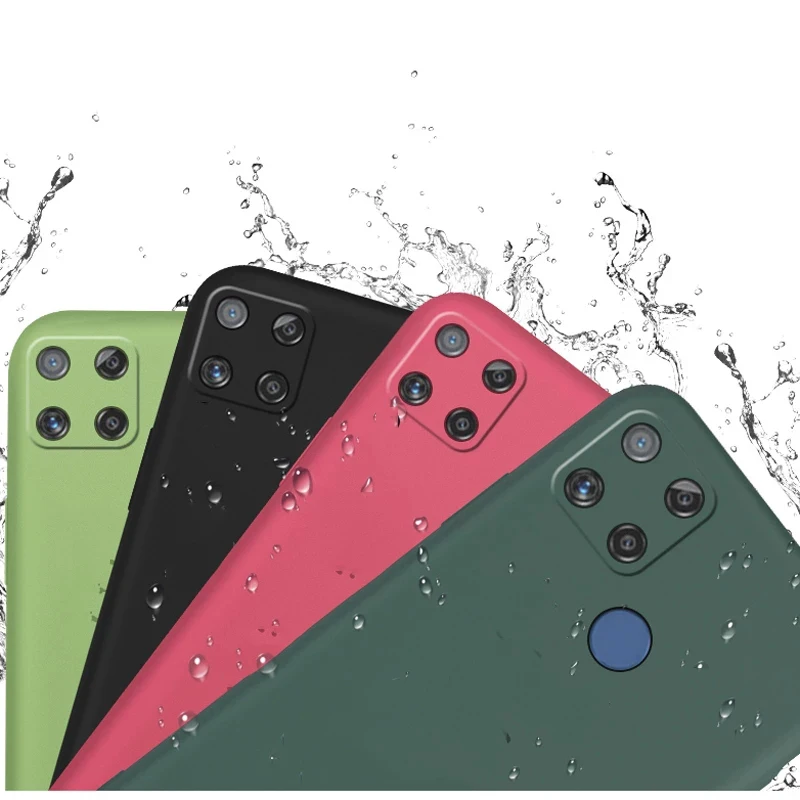 original case for realme c21 case rubber liquid silicone shockproof cover for realme c21 case for realme c15 realme narzo 30a free global shipping