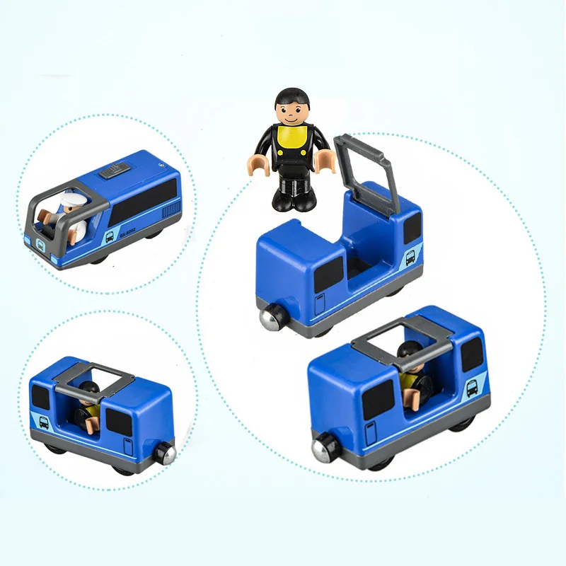 

Kids Electric Train Toys Set Kid Diecast Slot Toy Car Connected With Wooden Railway Track Present Toys For Children